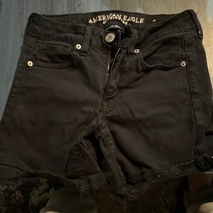 Black Denim Shorts from American Eagle